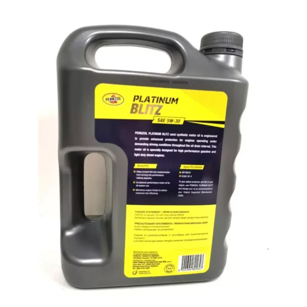 Pennzoil Platinum Blitz Semi Synthetic 5W30 4L
