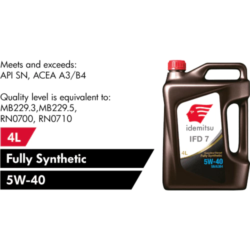 IDEMITSU IFD 7 Engine Oil 5W40 4L