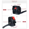 22mm Motorcycle Handlebar Control Switch