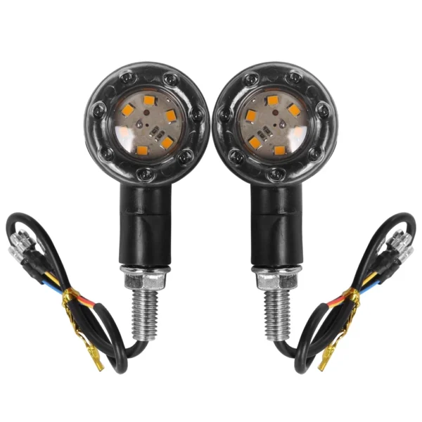 Universal Motorcycle LED Turn Signals – 4pcs (L6 × W3.5 × H8cm)