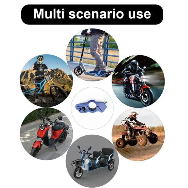 Motorcycle Anti-Theft Handlebar Lock – Random Design