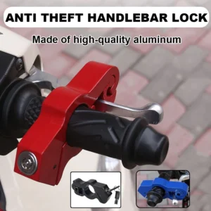 Motorcycle Anti-Theft Handlebar Lock – Random Design