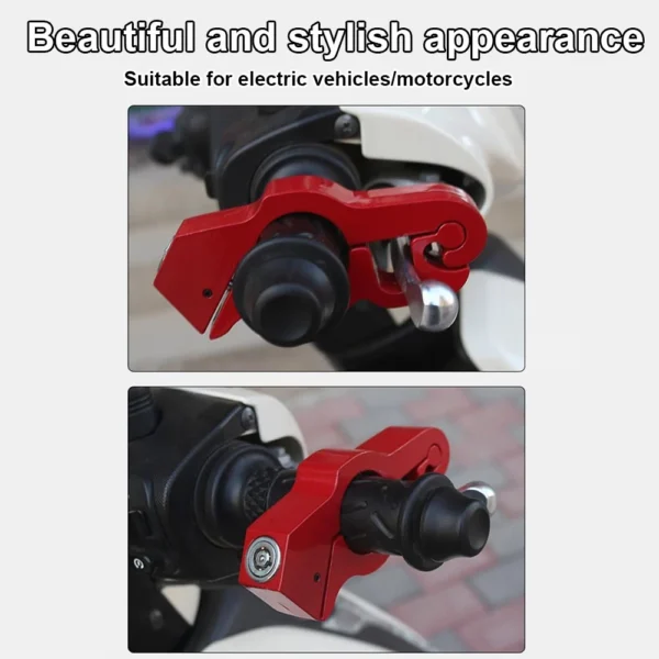Motorcycle Anti-Theft Handlebar Lock – Random Design